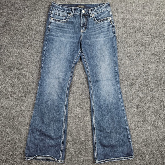 Silver Jeans Co. Denim - Silver Suki Bootcut Jeans Women's 31 Mid Rise Dark Wash Denim Stretch Casual Y2K